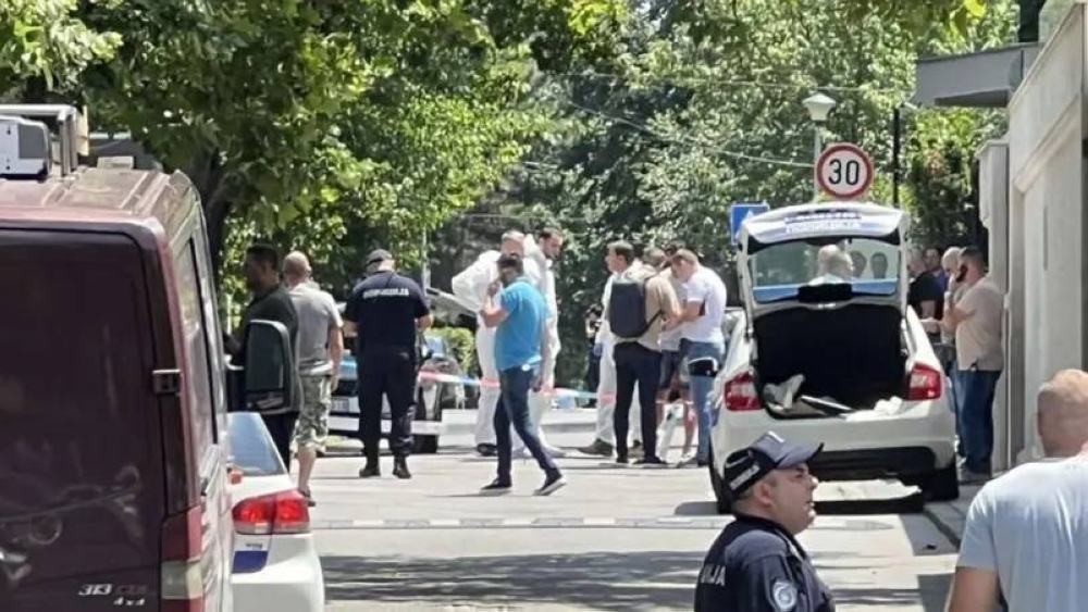 هجوم أمام سفارة إسرائيل في بلغراد