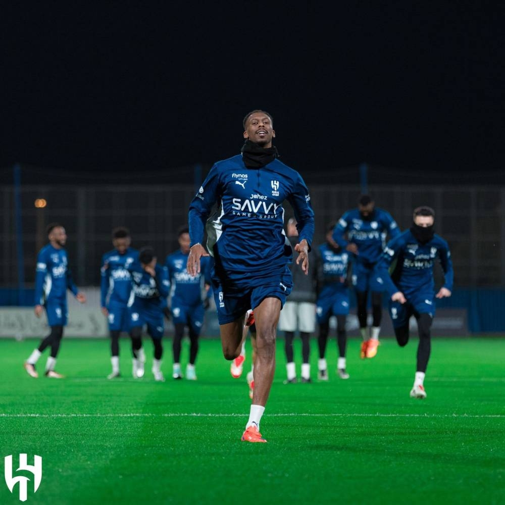 



محمد كنو في تدريبات الهلال.